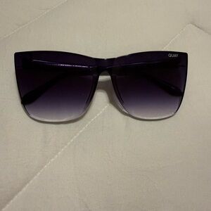 Quay Australia Oversized Cat-Eye Sunglasses Style “Come Thru”